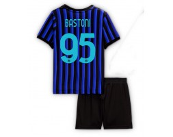Inter Milan Alessandro Bastoni #95 Hemmakläder Barn 2025-26 Kortärmad (+ Korta byxor)